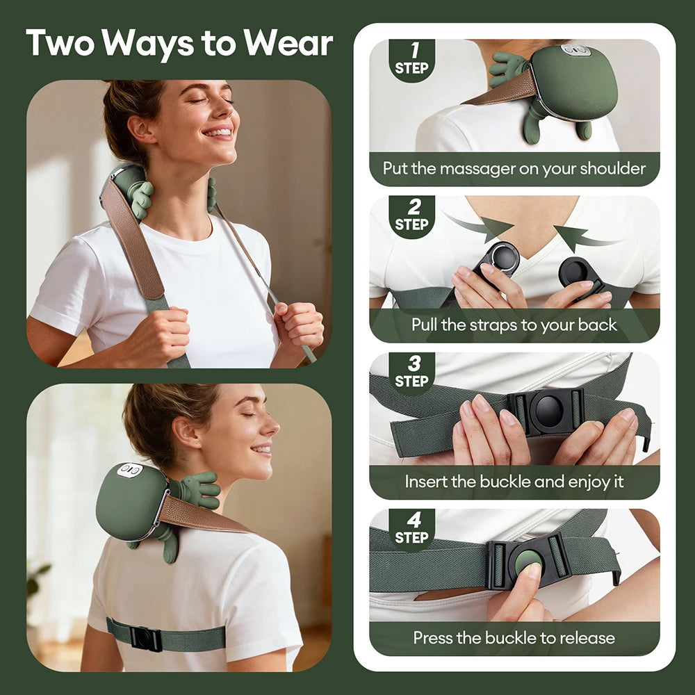 4D Bionic Finger Neck & Shoulder Massager - Relieve tension in just 10 minutes! The perfect tool for relaxation and well-being.
