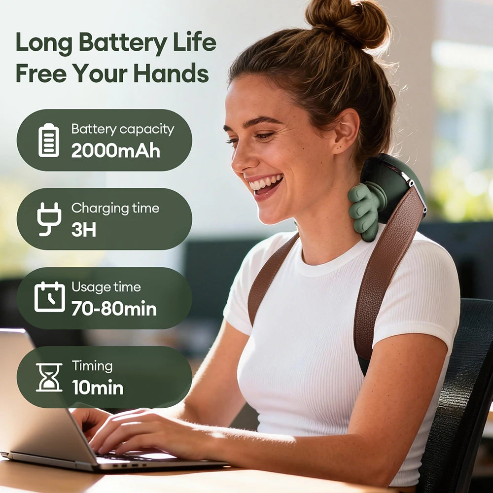 4D Bionic Finger Neck & Shoulder Massager - Relieve tension in just 10 minutes! The perfect tool for relaxation and well-being.