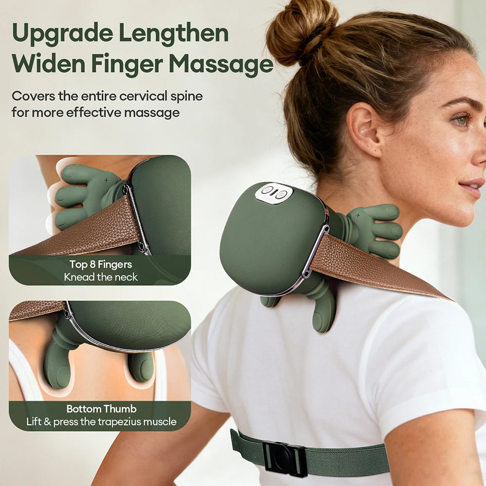 4D Bionic Finger Neck & Shoulder Massager - Relieve tension in just 10 minutes! The perfect tool for relaxation and well-being.