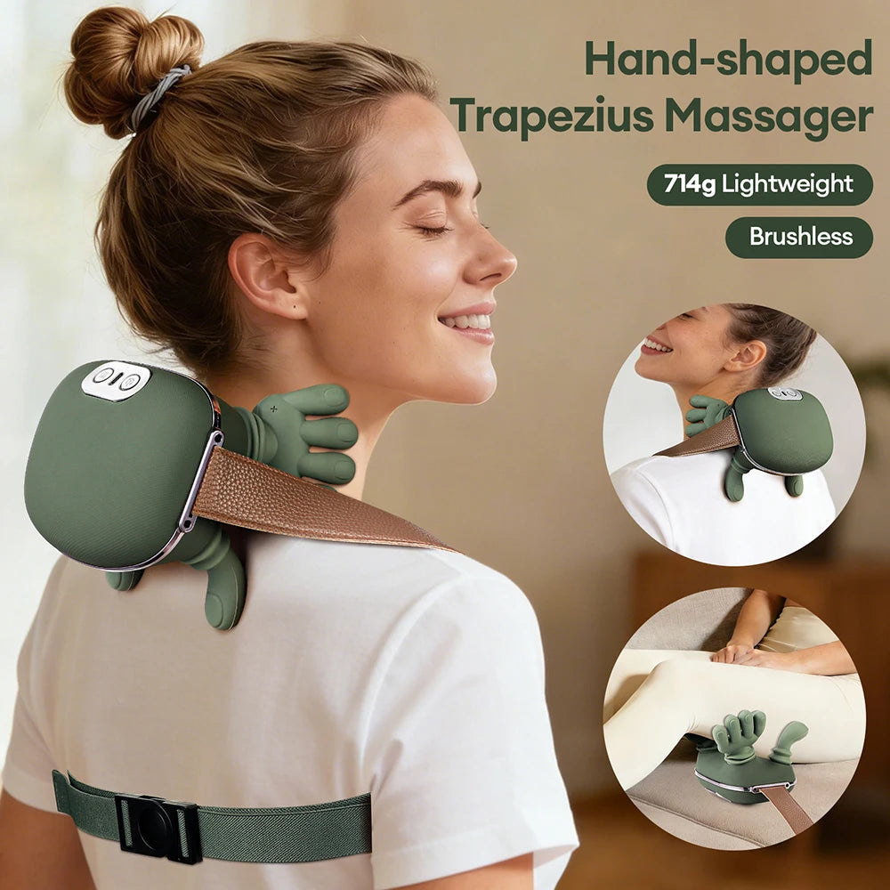4D Bionic Finger Neck & Shoulder Massager - Relieve tension in just 10 minutes! The perfect tool for relaxation and well-being.