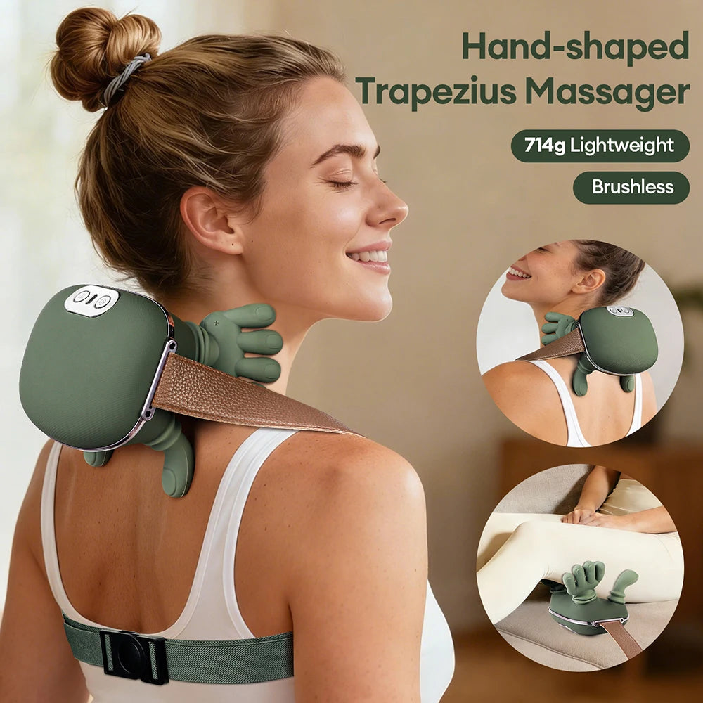 4D Bionic Finger Neck & Shoulder Massager - Relieve tension in just 10 minutes! The perfect tool for relaxation and well-being.